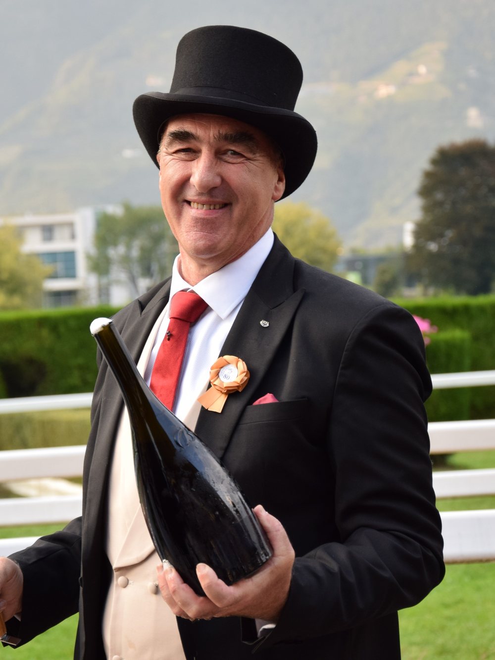 Helmuth Köcher, The WineHunter, all’Ippodromo di Merano