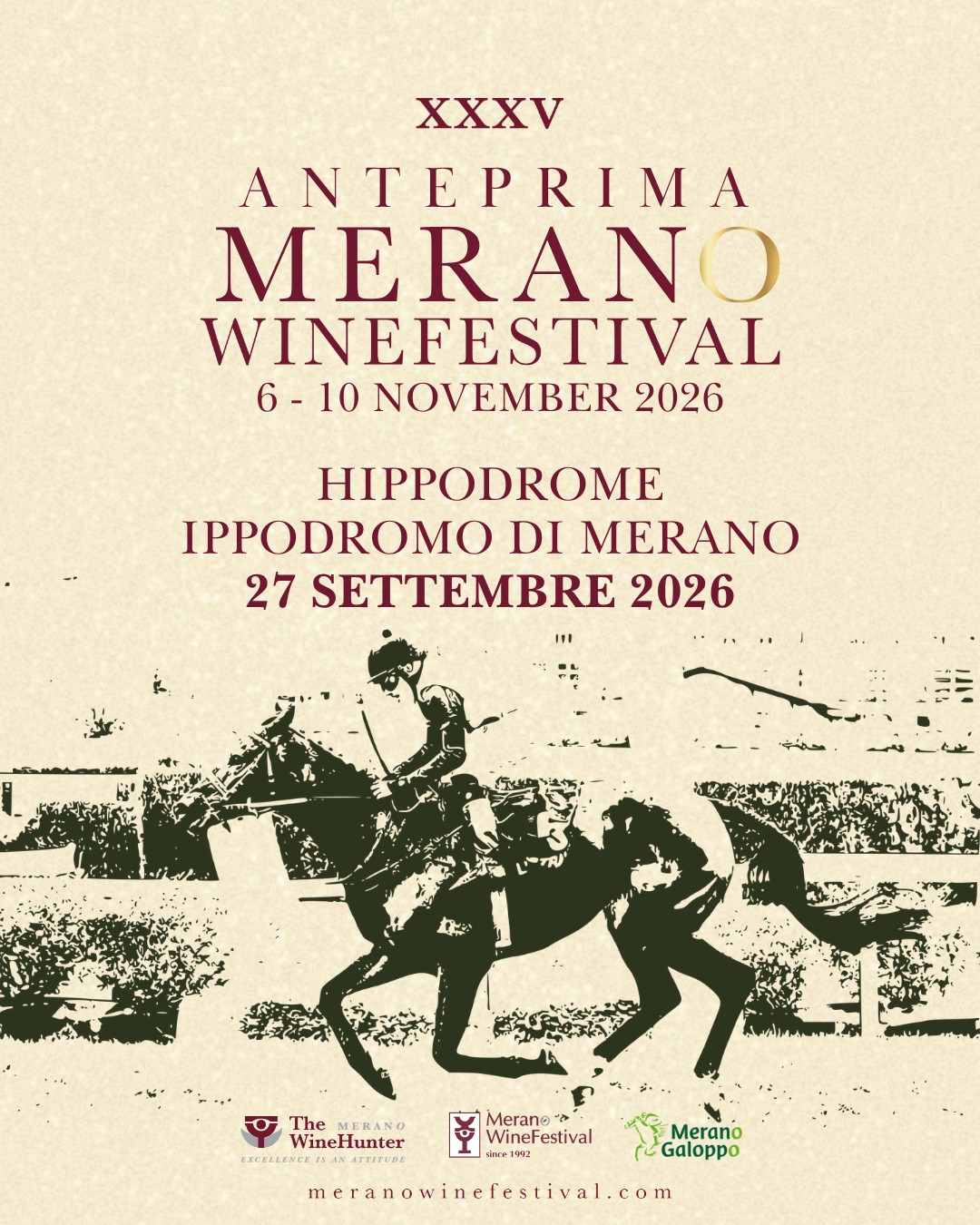 Anteprima Merano WineFestival · Ippodromo di Merano, 27 settembre 2026