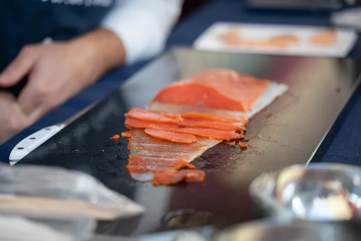 Il salmone, sottilissimo