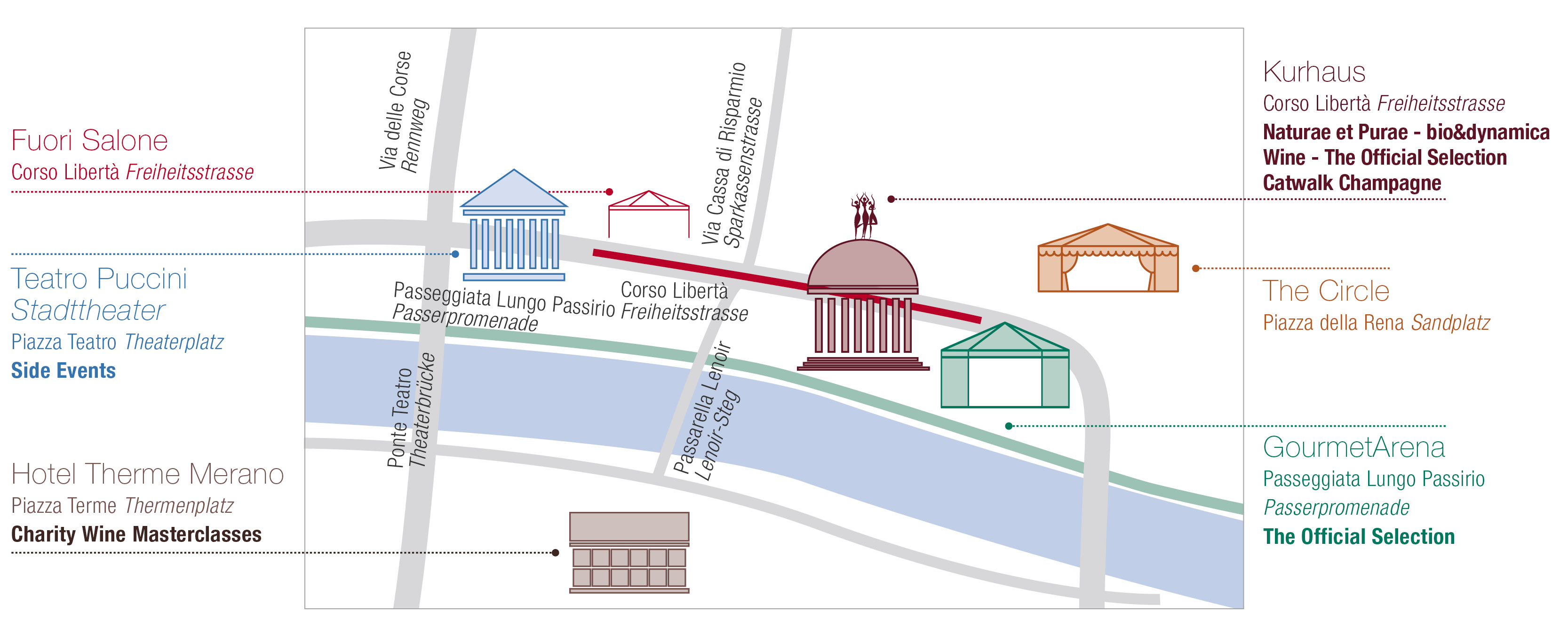 planimetria del merano winefestival