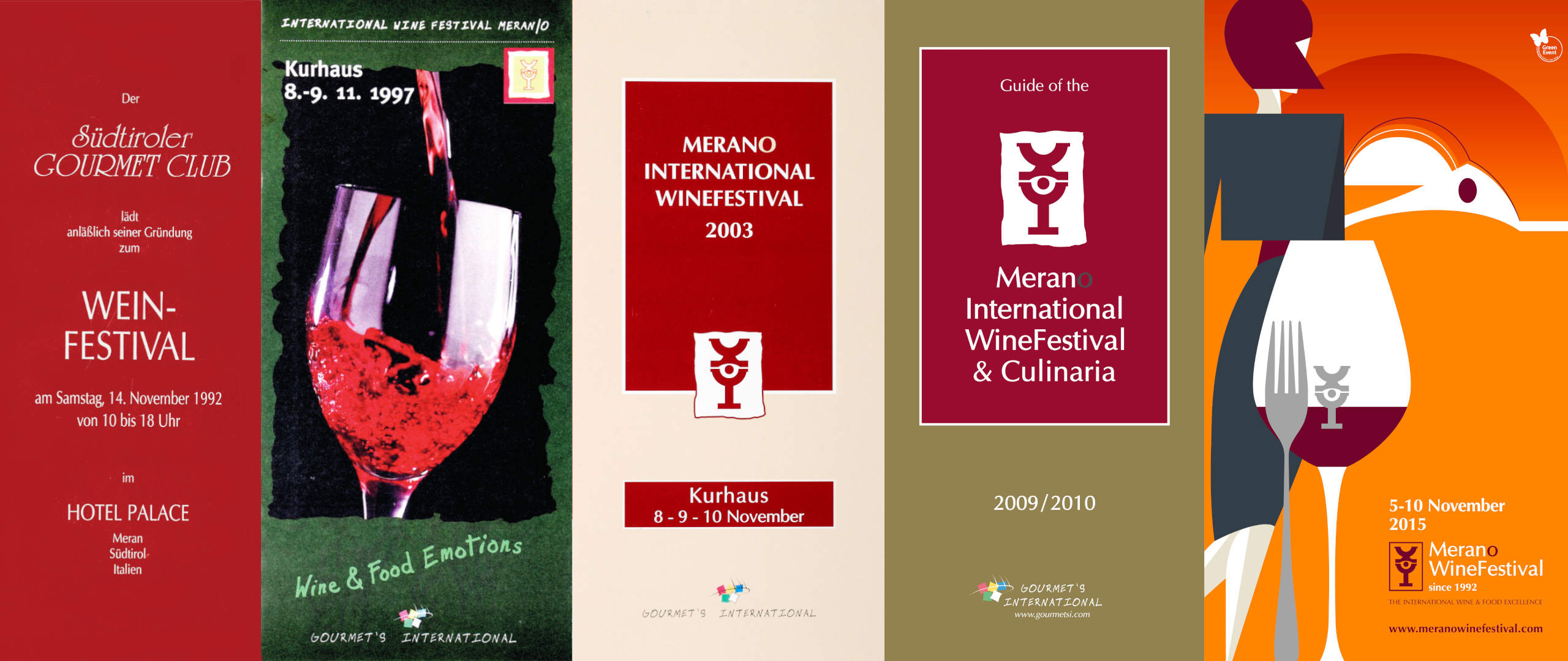 Brochure Cover Merano WineFestival 1992-2015